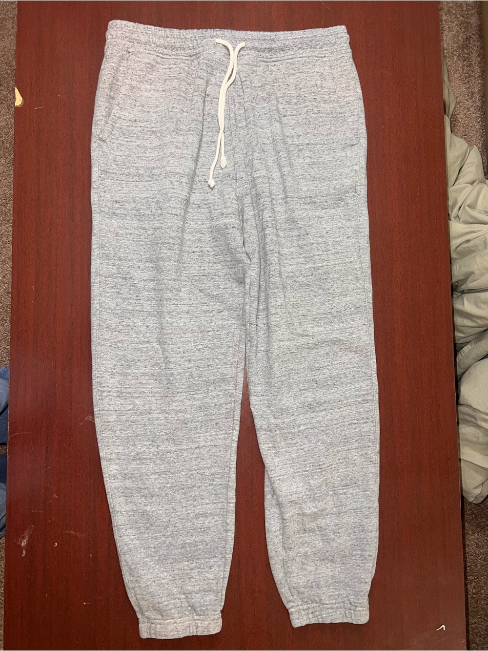 American Eagle Light Gray Cozy Jogger Pants with Drawstring